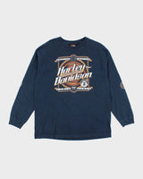 Vintage Harley Davidson Graphic Long-sleeve T-Shirt - XL