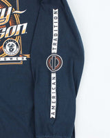 Vintage Harley Davidson Graphic Long-sleeve T-Shirt - XL