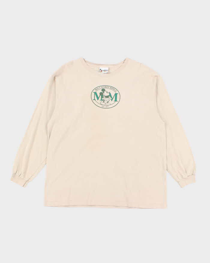 Vintage 90's Disney Walt Disney World Graphic Long-sleeve T-Shirt - XL