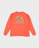 Vintage Y2K Billabong Camo Logo Long-sleeved T-Shirt - M