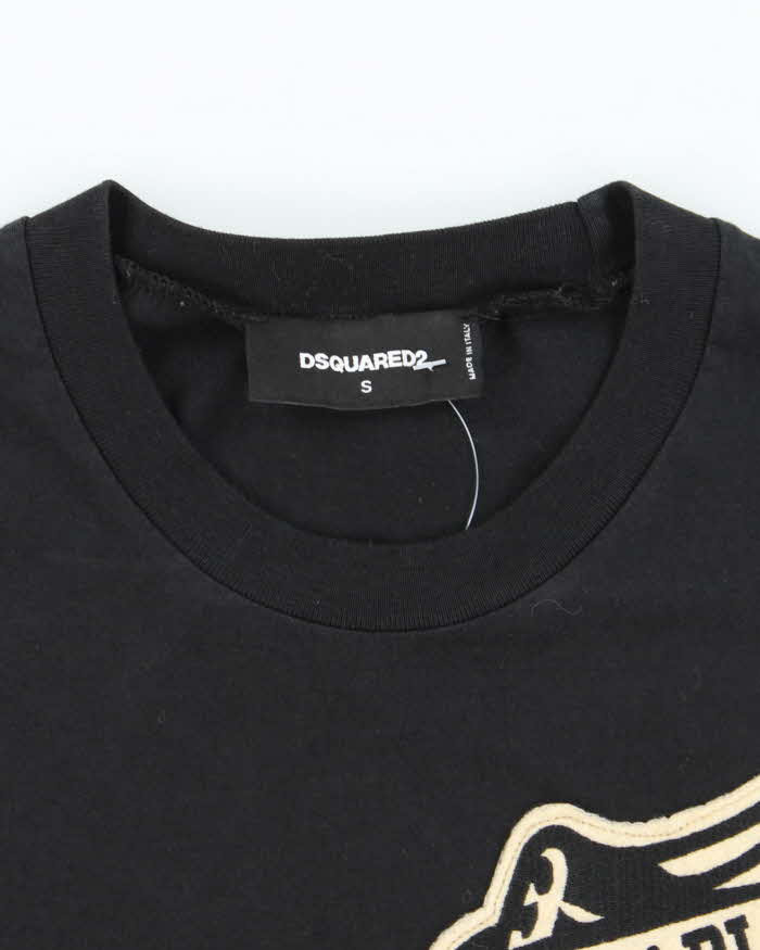 Vintage 2000's DSquared2 Roller Twins Patch Graphic T-Shirt - S