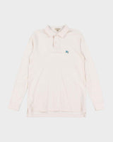 Vintage Y2K Burberry Small Logo Long-sleeved Polo Shirt - M