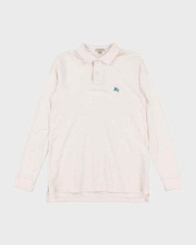 Vintage Y2K Burberry Small Logo Long-sleeved Polo Shirt - M