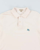 Vintage Y2K Burberry Small Logo Long-sleeved Polo Shirt - M