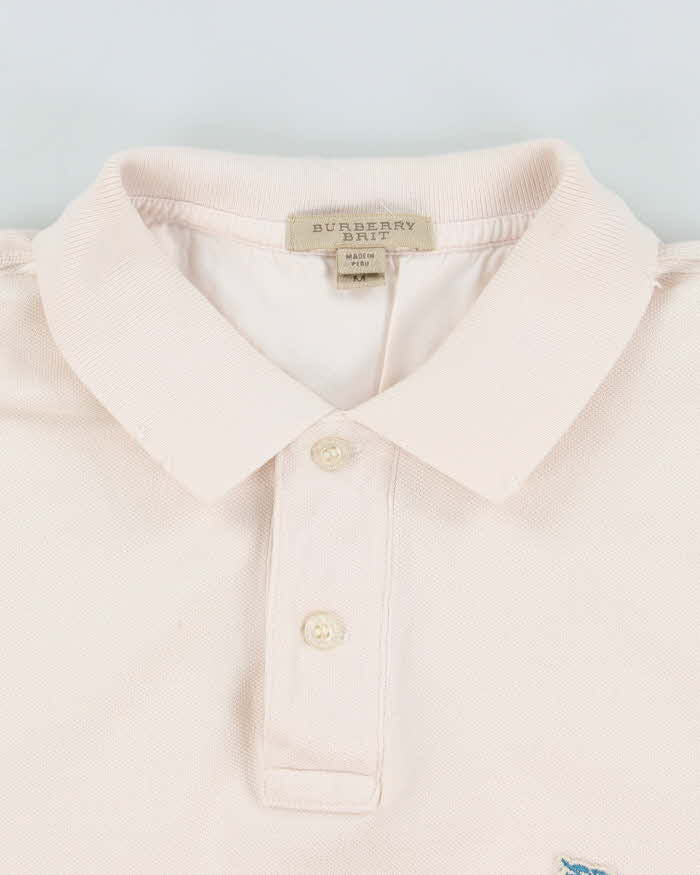 Vintage Y2K Burberry Small Logo Long-sleeved Polo Shirt - M