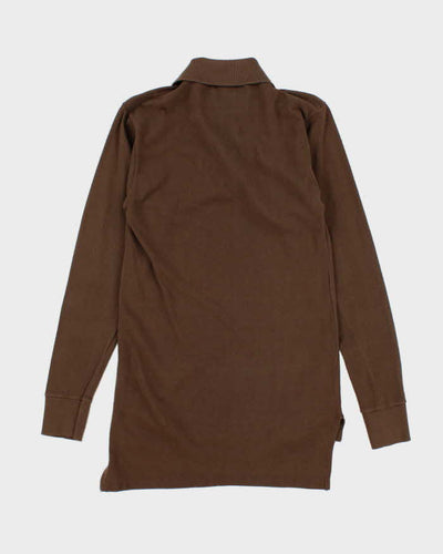 Vintage Lacoste Small Croc Long-sleeved Polo Shirt - S