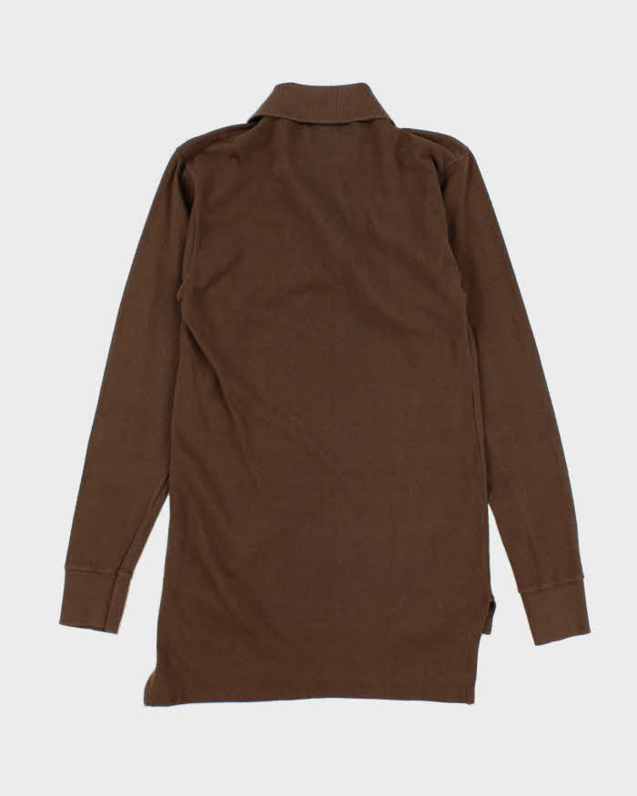 Vintage Lacoste Small Croc Long-sleeved Polo Shirt - S