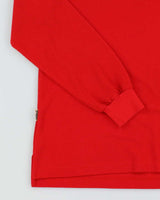 Vintage 90's Versace Small Logo Long-sleeved Polo Shirt - L