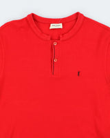 Vintage Yves Saint Laurent Henley Collar Polo Shirt -M