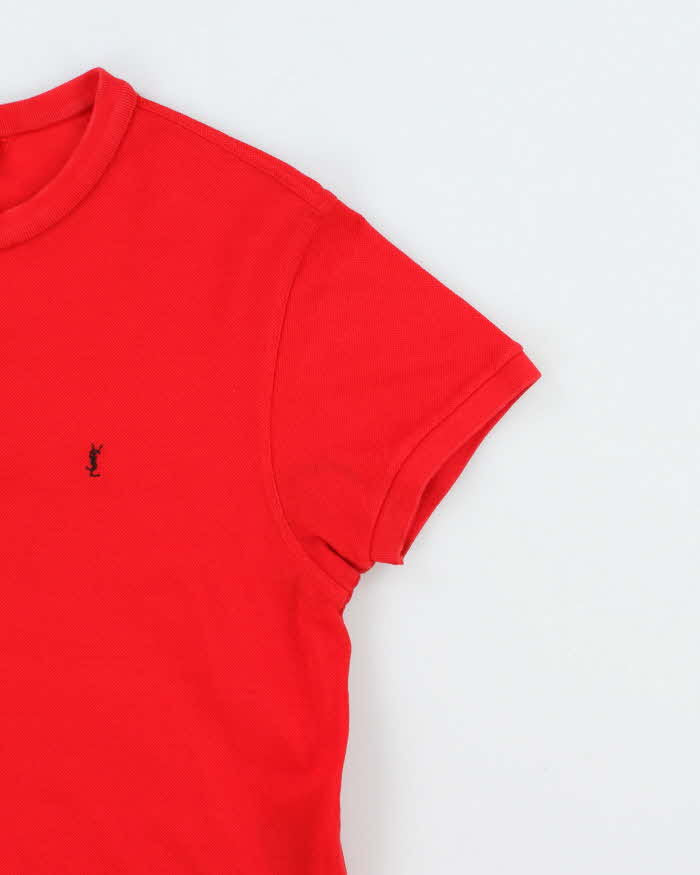 Vintage Yves Saint Laurent Henley Collar Polo Shirt -M