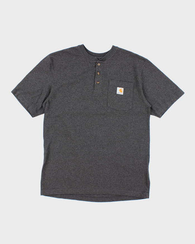 Vintage Carhartt Grey Short Sleeve T-shirt - M