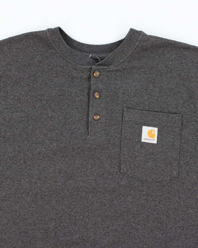 Vintage Carhartt Grey Short Sleeve T-shirt - M