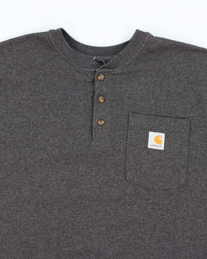 Vintage Carhartt Grey Short Sleeve T-shirt - M
