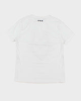 Love Moschino Red Velvet Print T-Shirt - M