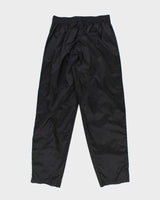 Men's Nike Side-Snap Black and White Tracksuit Bottoms - M