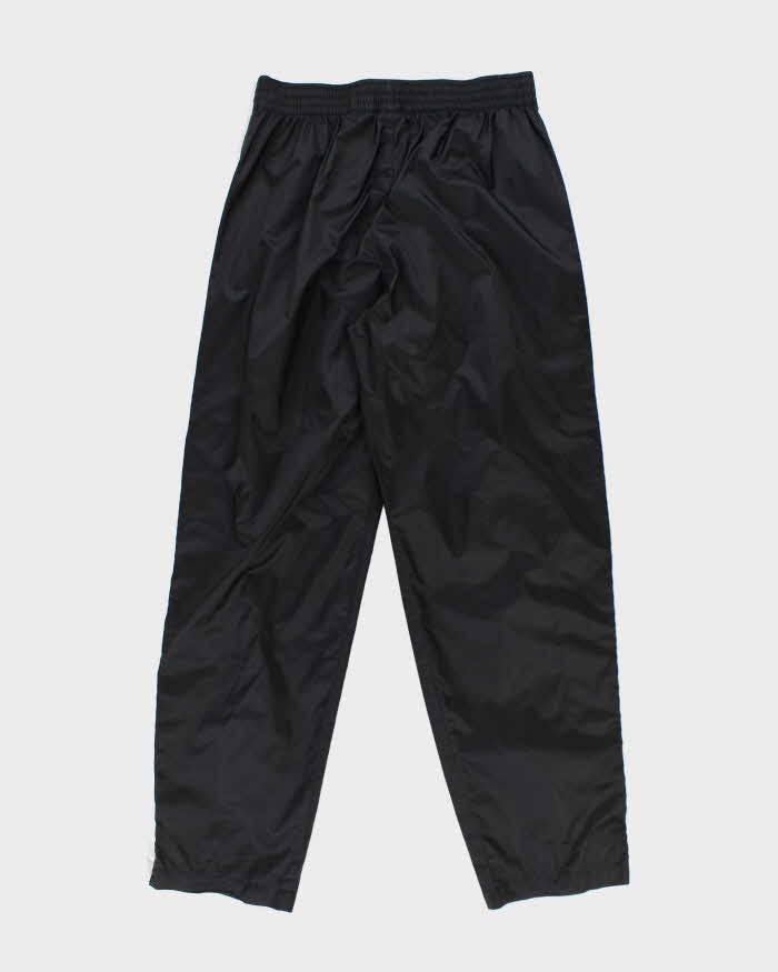 Men's Nike Side-Snap Black and White Tracksuit Bottoms - M