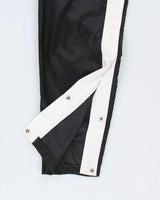 Men's Nike Side-Snap Black and White Tracksuit Bottoms - M