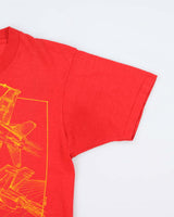 Vintage 90s Red Screen Stars Cougars Jet Print T-Shirt - M