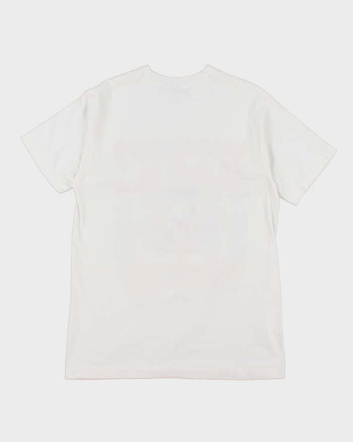 Vintage Early 90s White Pittsburg Penguins Stanley Cup Print T-Shirt - L