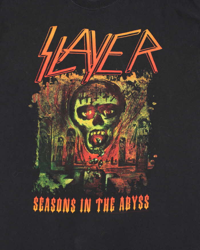 Vintage Slayer Season in the Abyss Band T-Shirt - L