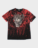 Vintage Y2K Slayer All Over Print Band T-Shirt - M