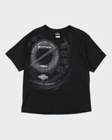 Vintage Harley Davidson Speed Dial Graphic T-Shirt - L
