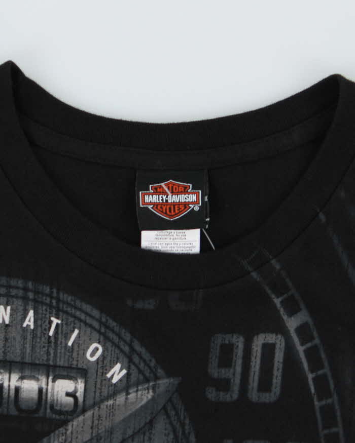 Vintage Harley Davidson Speed Dial Graphic T-Shirt - L