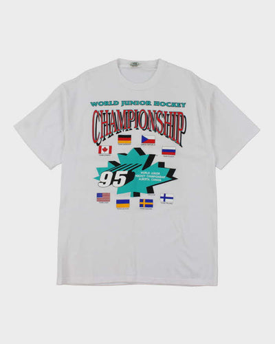 Vintage Hockey World Championship Graphic T-Shirt - XL