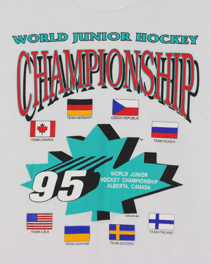 Vintage Hockey World Championship Graphic T-Shirt - XL