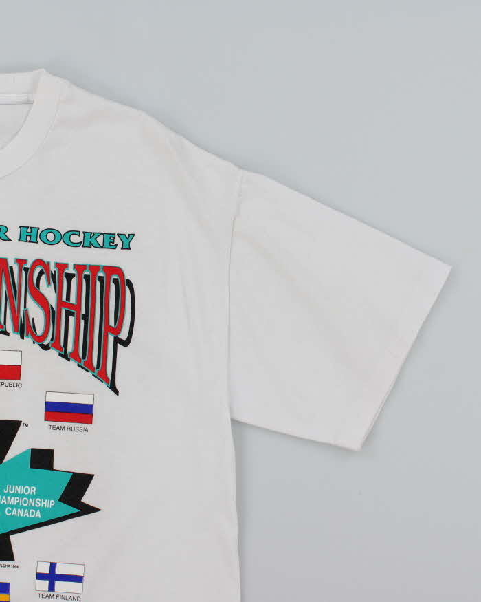 Vintage Hockey World Championship Graphic T-Shirt - XL