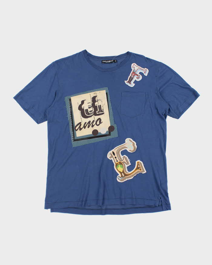 Vintage Y2K Dolce &amp; Gabbana Graphic T-Shirt - L