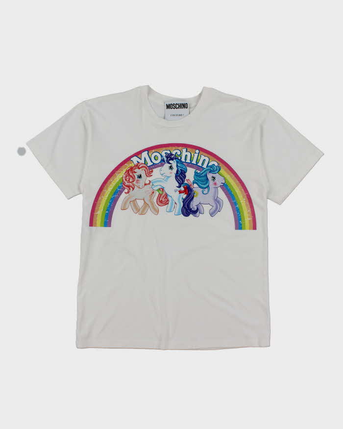 Vintage 2000's Moschino My Little Pony Graphic T-Shirt - M