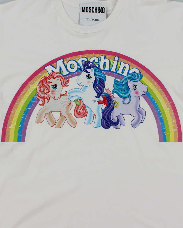 Vintage 2000's Moschino My Little Pony Graphic T-Shirt - M