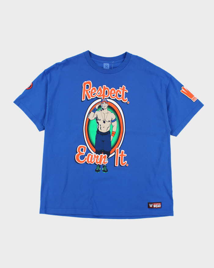 Vintage WWE John Cena Repect - Earn It Graphic T-Shirt - XL