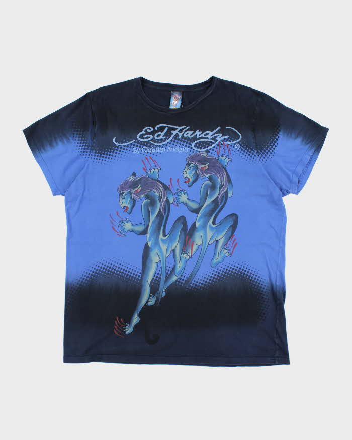 Vintage Y2K Ed Hardy Tiger Graphic Graphic - XXXL