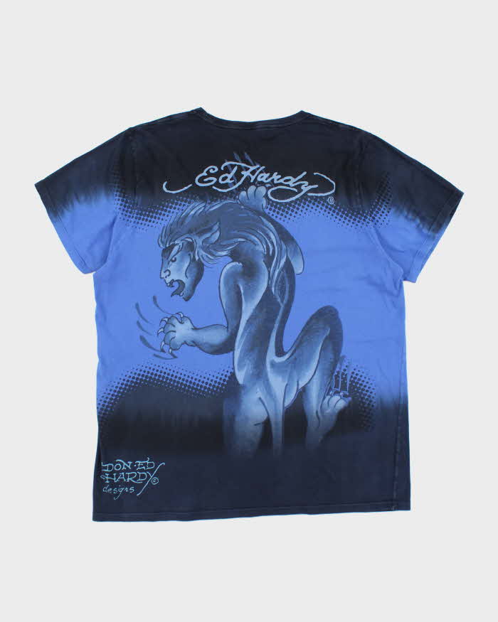 Vintage Y2K Ed Hardy Tiger Graphic Graphic - XXXL