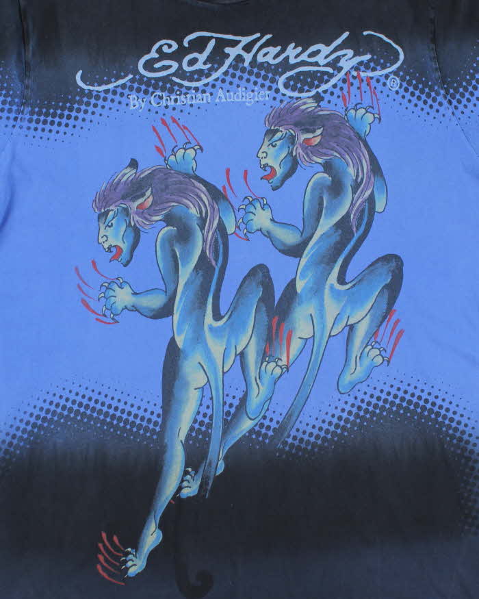Vintage Y2K Ed Hardy Tiger Graphic Graphic - XXXL