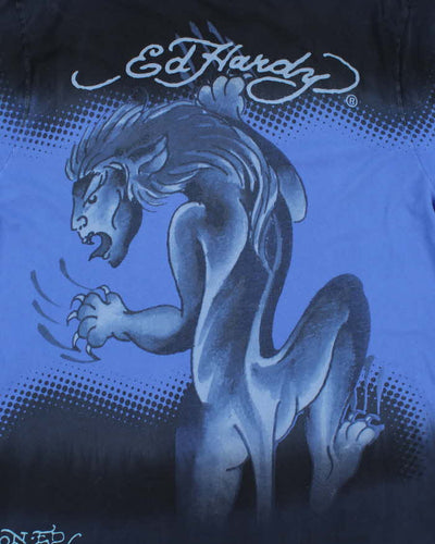 Vintage Y2K Ed Hardy Tiger Graphic Graphic - XXXL