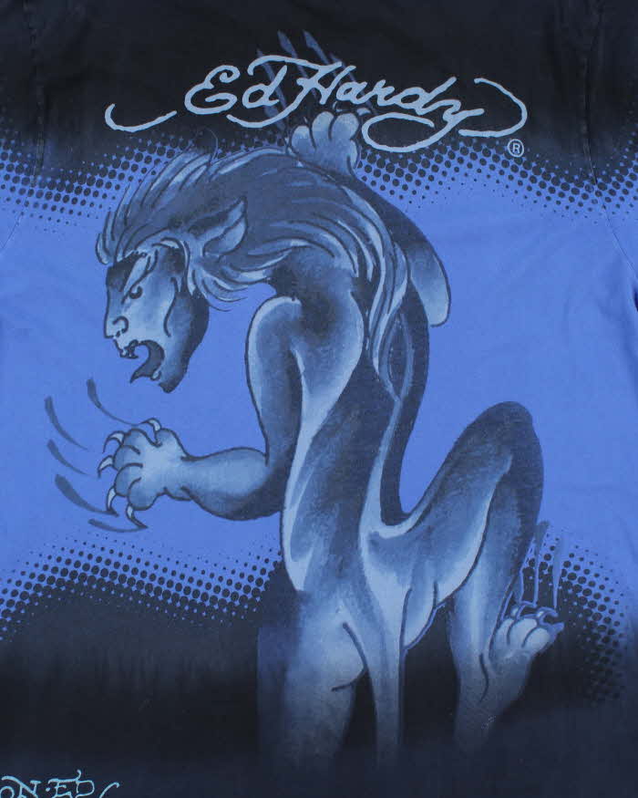 Vintage Y2K Ed Hardy Tiger Graphic Graphic - XXXL