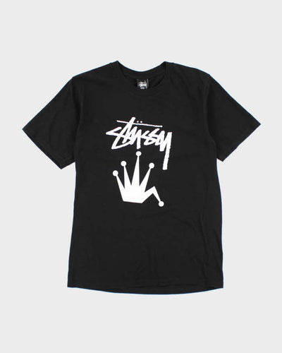 Vintage 2000's Stussy Crown Graphic T-Shirt - S