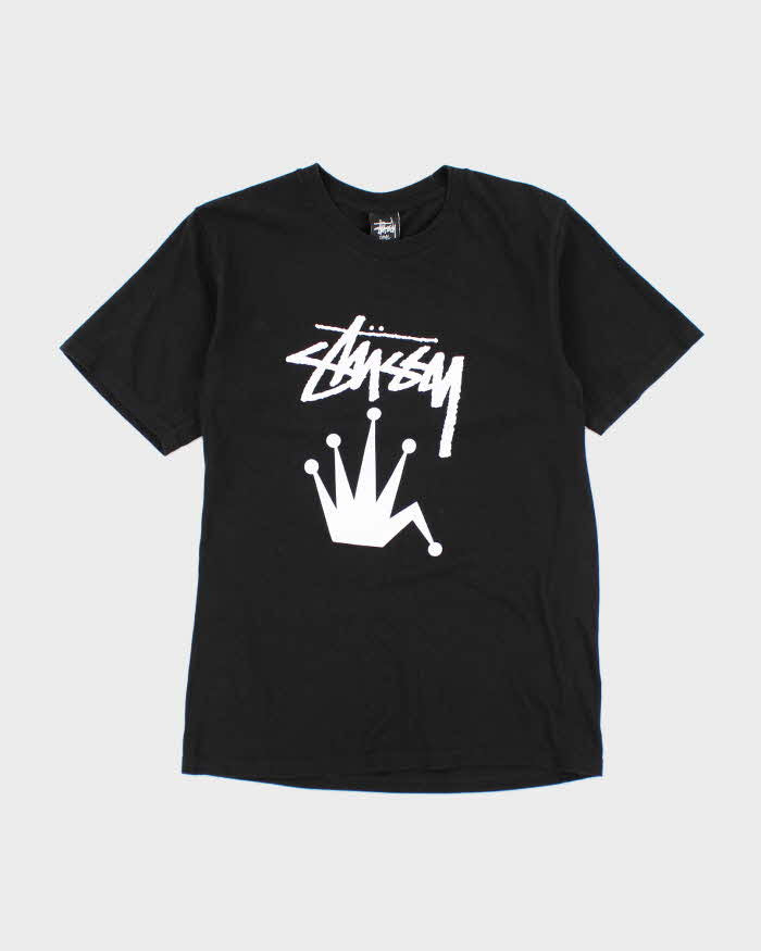 Vintage 2000's Stussy Crown Graphic T-Shirt - S