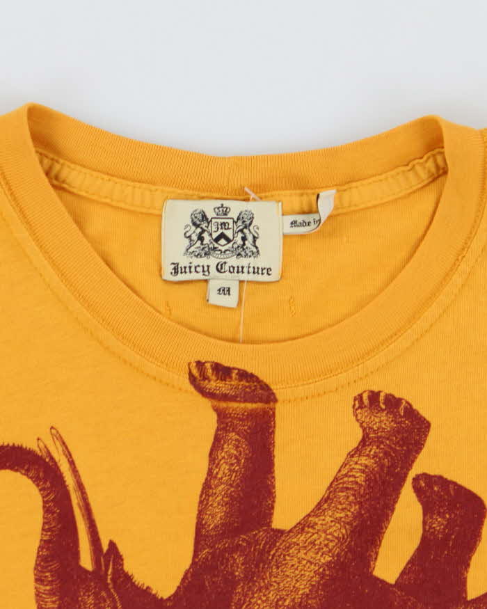 Vintage 2000's Juicy Couture Falling Elephant Graphic T-Shirt - M