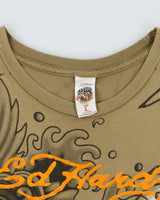 Vintage 2000's Ed Hardy Mermaid Graphic T-Shirt - L