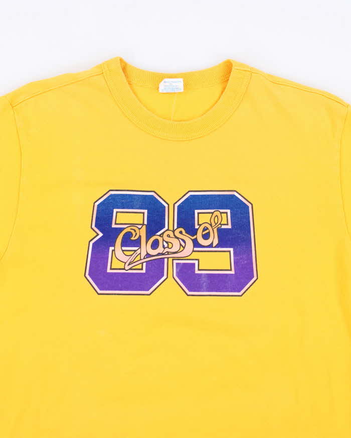 Vintage 80's Champion Class of 89 Graphic T-Shirt - M