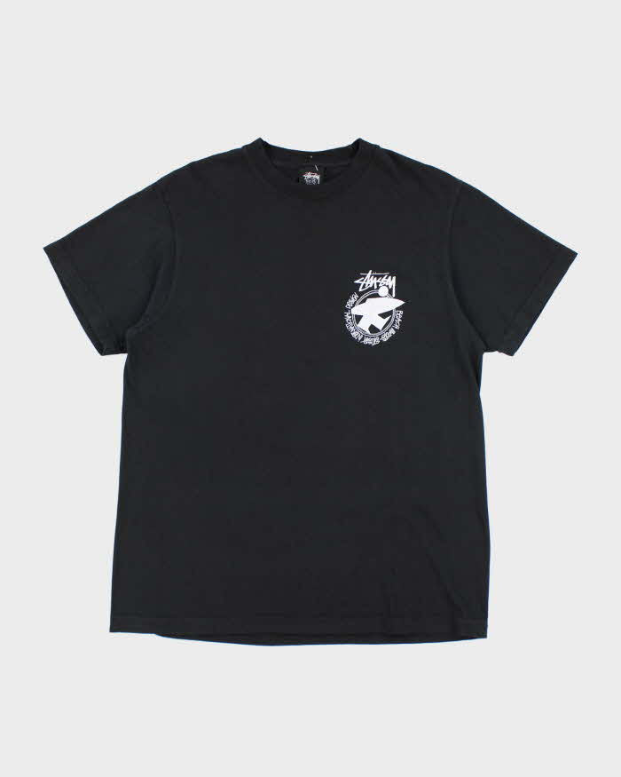 Vintage Y2K Stussy Surfer Graphic T-Shirt - M