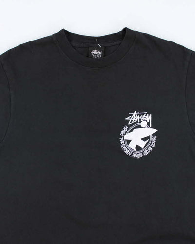 Vintage Y2K Stussy Surfer Graphic T-Shirt - M