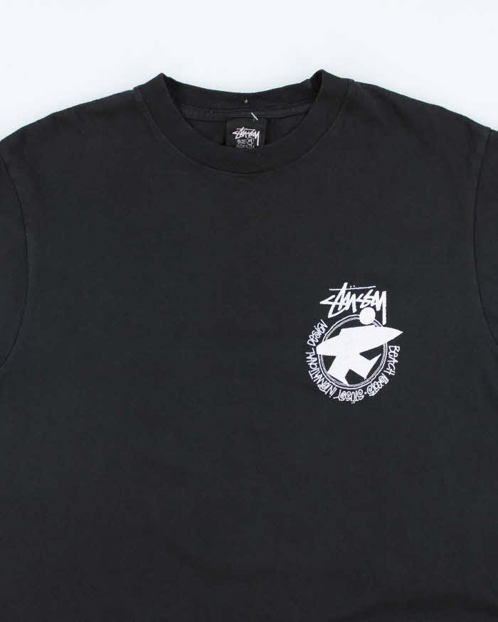 Vintage Y2K Stussy Surfer Graphic T-Shirt - M