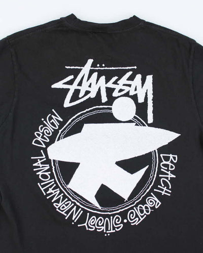 Vintage Y2K Stussy Surfer Graphic T-Shirt - M