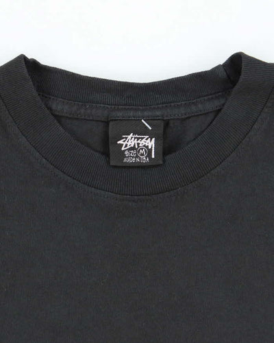 Vintage Y2K Stussy Surfer Graphic T-Shirt - M
