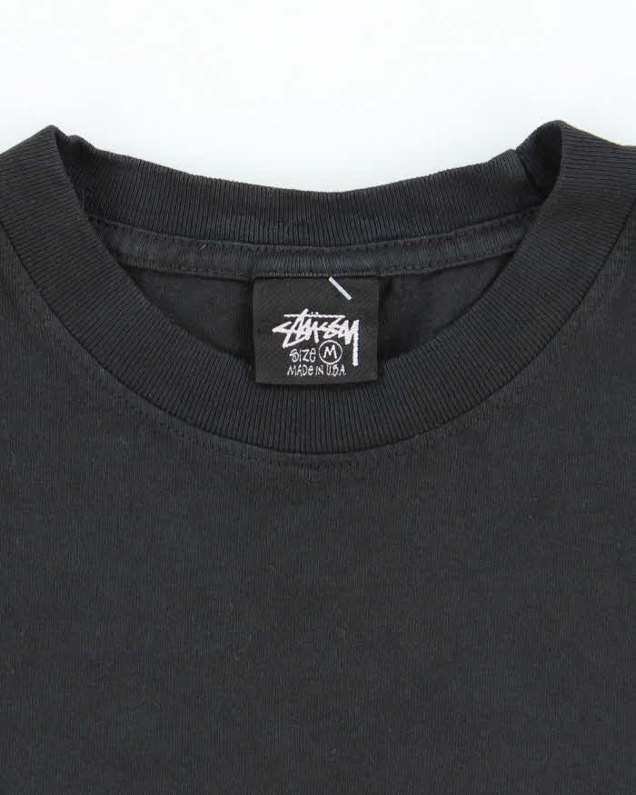 Vintage Y2K Stussy Surfer Graphic T-Shirt - M